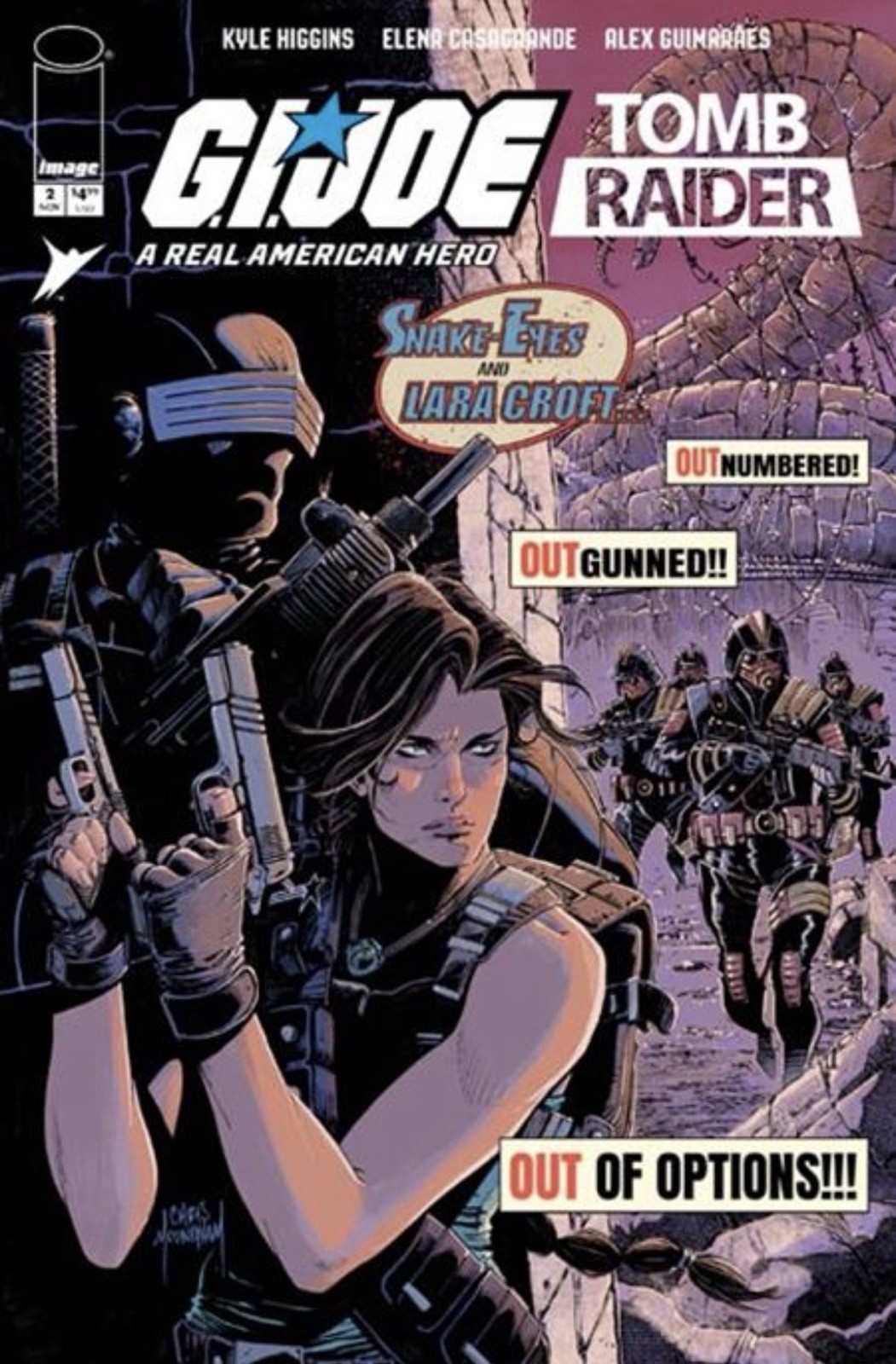 🔥 GI JOE TOMB RAIDER #2 CHRIS MOONEYHAM Vintage 1:25 Ratio Variant Cvr D