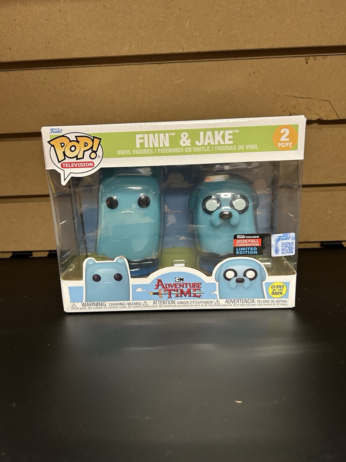 NYCC 2026 Funko Pop Finn and Jake GITD 2-Pack SHARED PRESALE Adventure Time