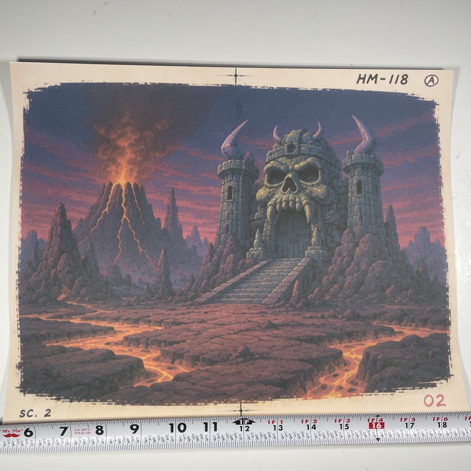 HE-MAN Animation Cel Background MOTU 80’s Vintage Cartoons PRINT Art she-ra R HE-MAN Animation Cel Background MOTU 80’s Vintage Cartoons PRINT Art she-ra R