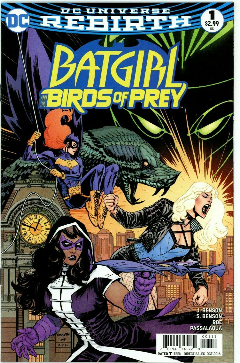Batgirl and the Birds Of Prey #1 Rebirth Regular DC Comics 50 cent combined ship