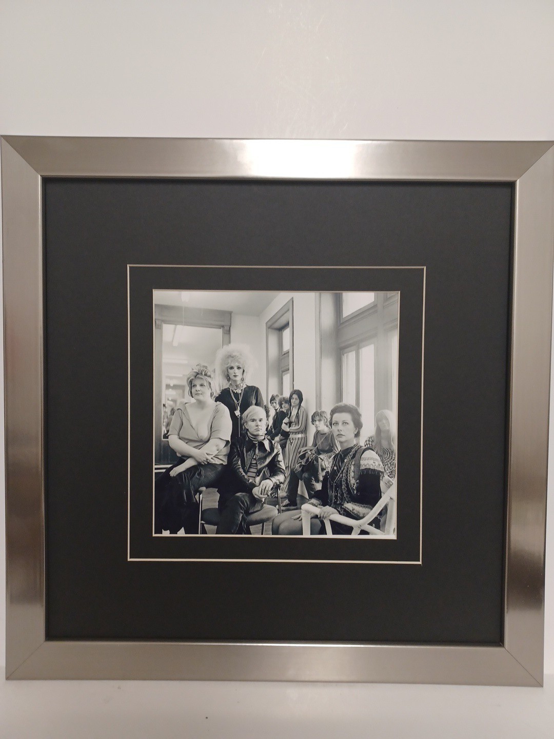 Vintage Cecil Beaton 1969 Andy Warhol Factory Superstars Photo Print Framed Vintage Cecil Beaton 1969 Andy Warhol Factory Superstars Photo Print Framed