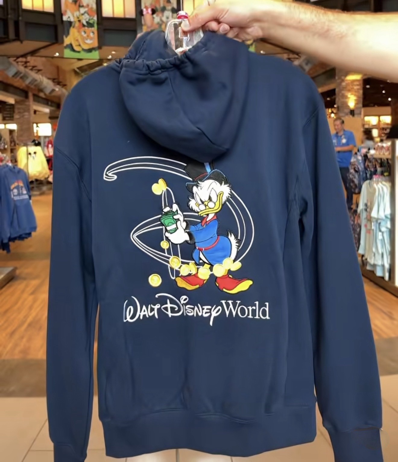 Disney Parks 2026 Walt Disney World Scrooge McDuck Pullover Hoodie Sweatshirt 2X