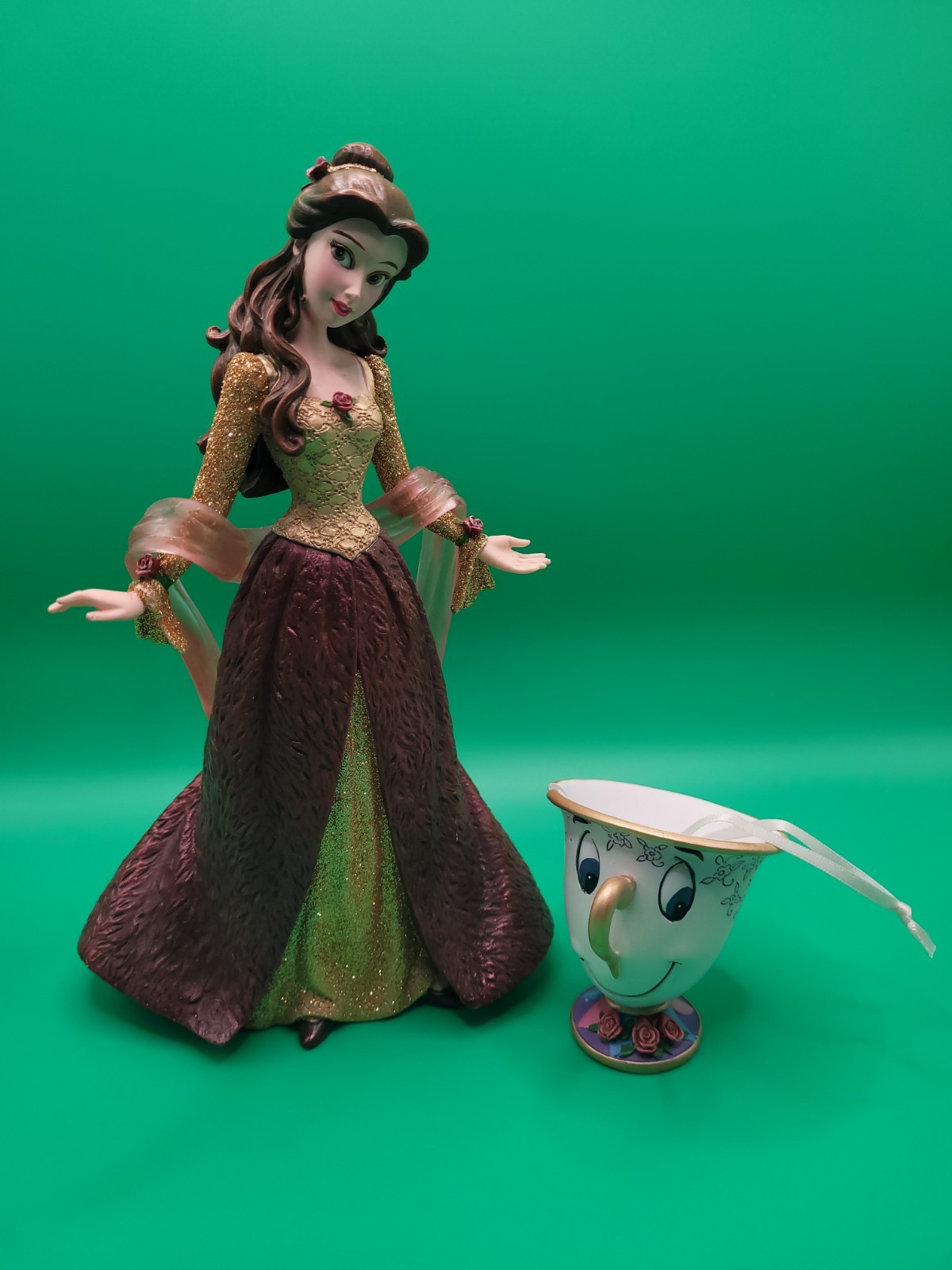 NO BOX Disney Showcase Couture de Force Belle with Chip Ornament 4053349
