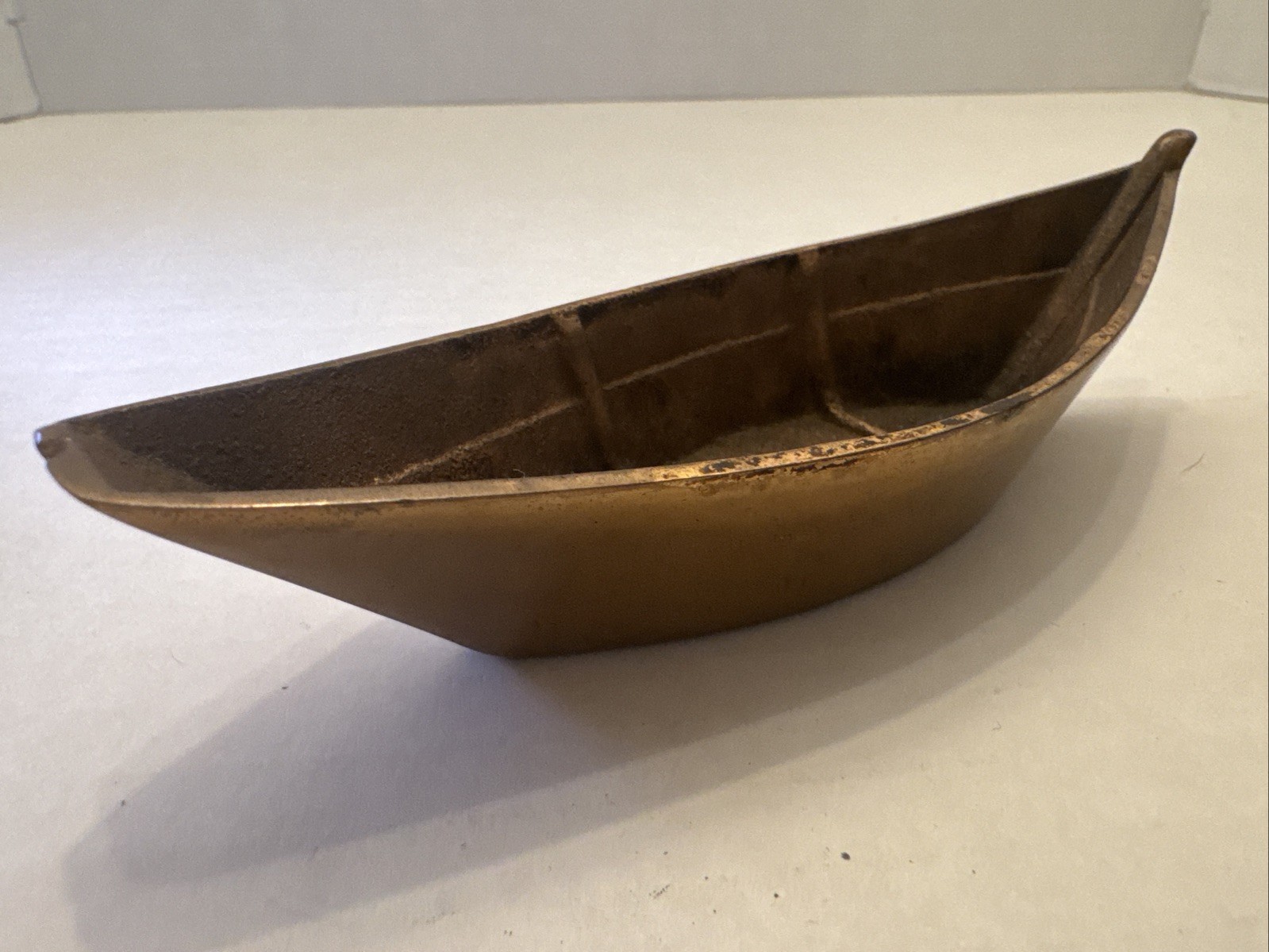 Brass Bronze Boat Antique Ashtray Cigarette Holder Paperweight 20s 30s Brass Bronze Boat Antique Ashtray Cigarette Holder Paperweight 20s 30s