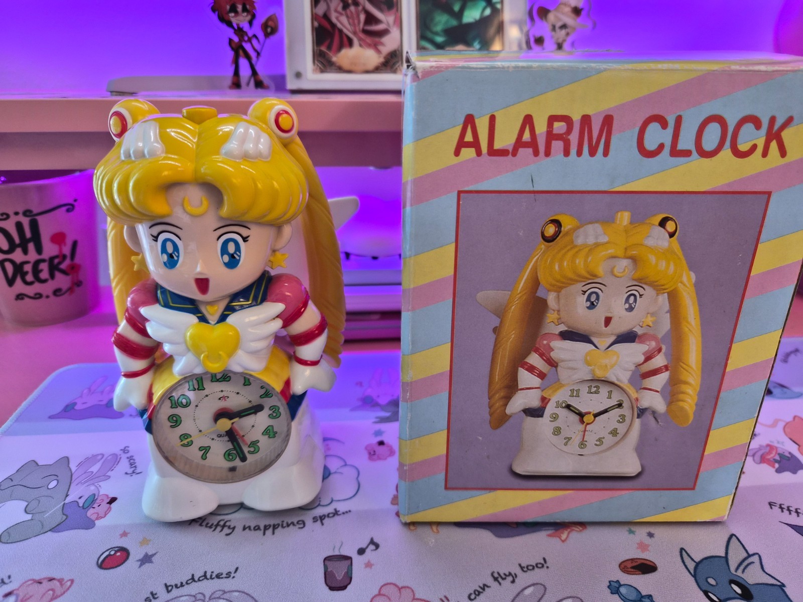Vintage 1990s Sailor Moon Alarm Clock, Sounds work, clock does not Vintage 1990s Sailor Moon Alarm Clock, Sounds work, clock does not
