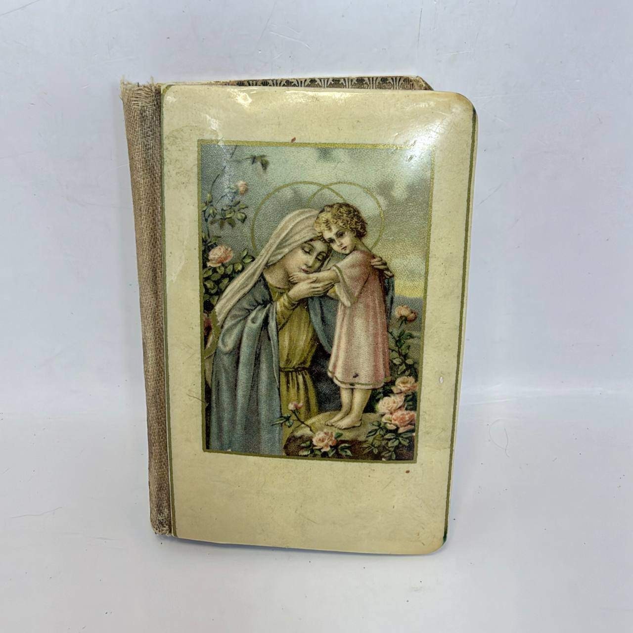 Vintage 1925 The Little Catholic Child's Prayerbook Celluloid Crucifix Inset Vintage 1925 The Little Catholic Child's Prayerbook Celluloid Crucifix Inset