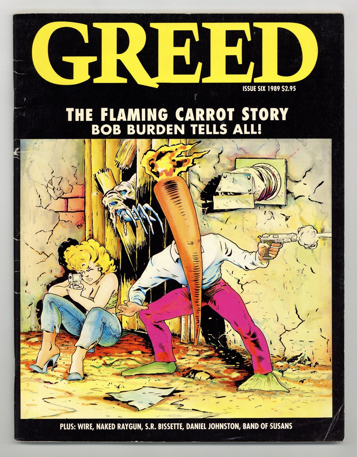 Greed Magazine #6 VG+ 4.5 1988 1st app. Milk & Cheese