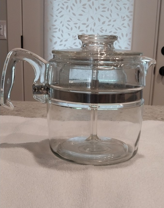 Vintage Pyrex FLAMEWARE 7756-B 6 Cup Coffee 1960's Vintage Pyrex FLAMEWARE 7756-B 6 Cup Coffee 1960's