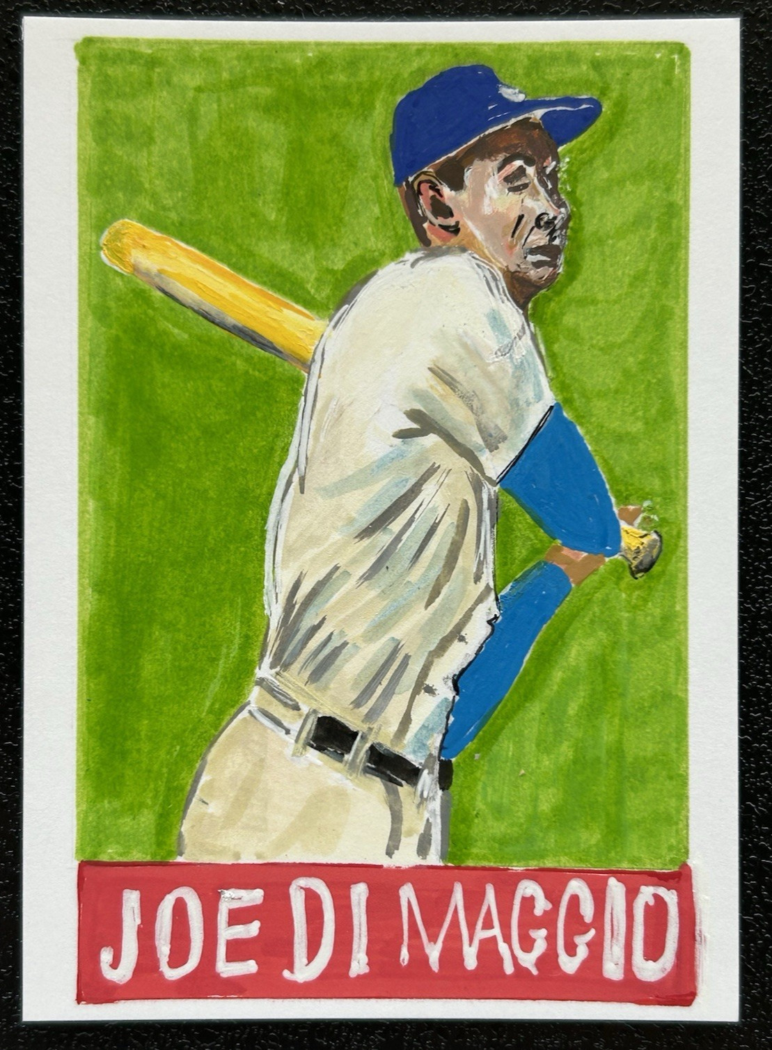 ACEO Sketch Trading Card 1/1 * 1948 Leaf Joe Di Maggio NY Yankees Hand-Drawn ART ACEO Sketch Trading Card 1/1 * 1948 Leaf Joe Di Maggio NY Yankees Hand-Drawn ART