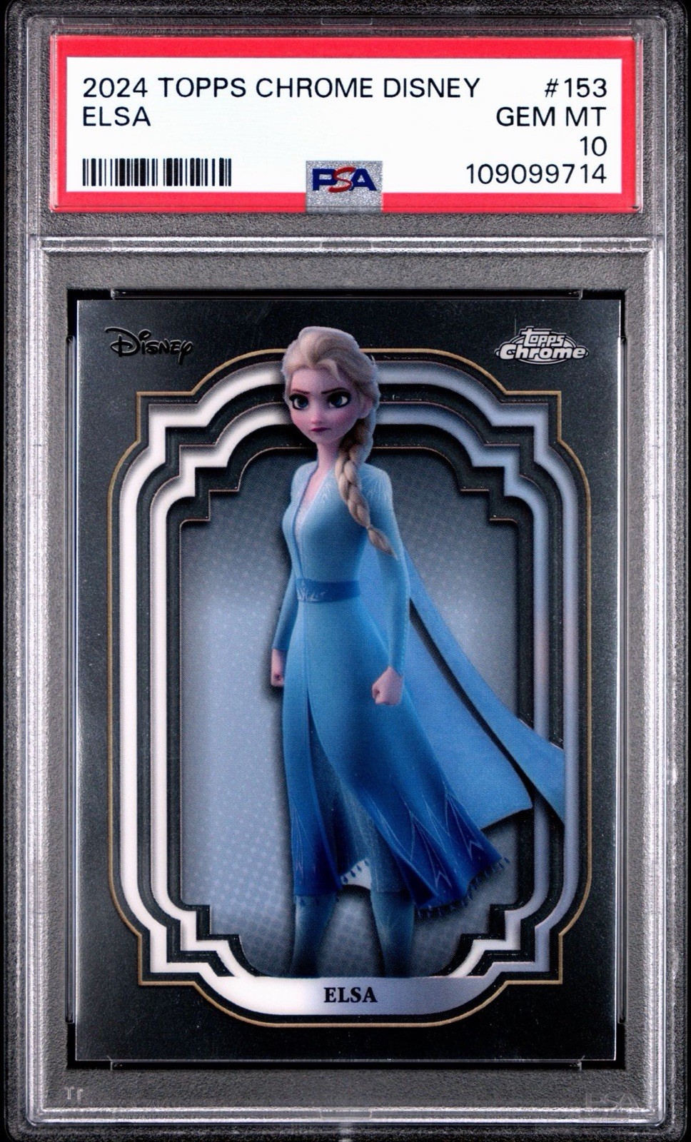 Topps 2024 Topps Chrome Disney Frozen Elsa #153 PSA 10 English Standard Card Topps 2024 Topps Chrome Disney Frozen Elsa #153 PSA 10 English Standard Card