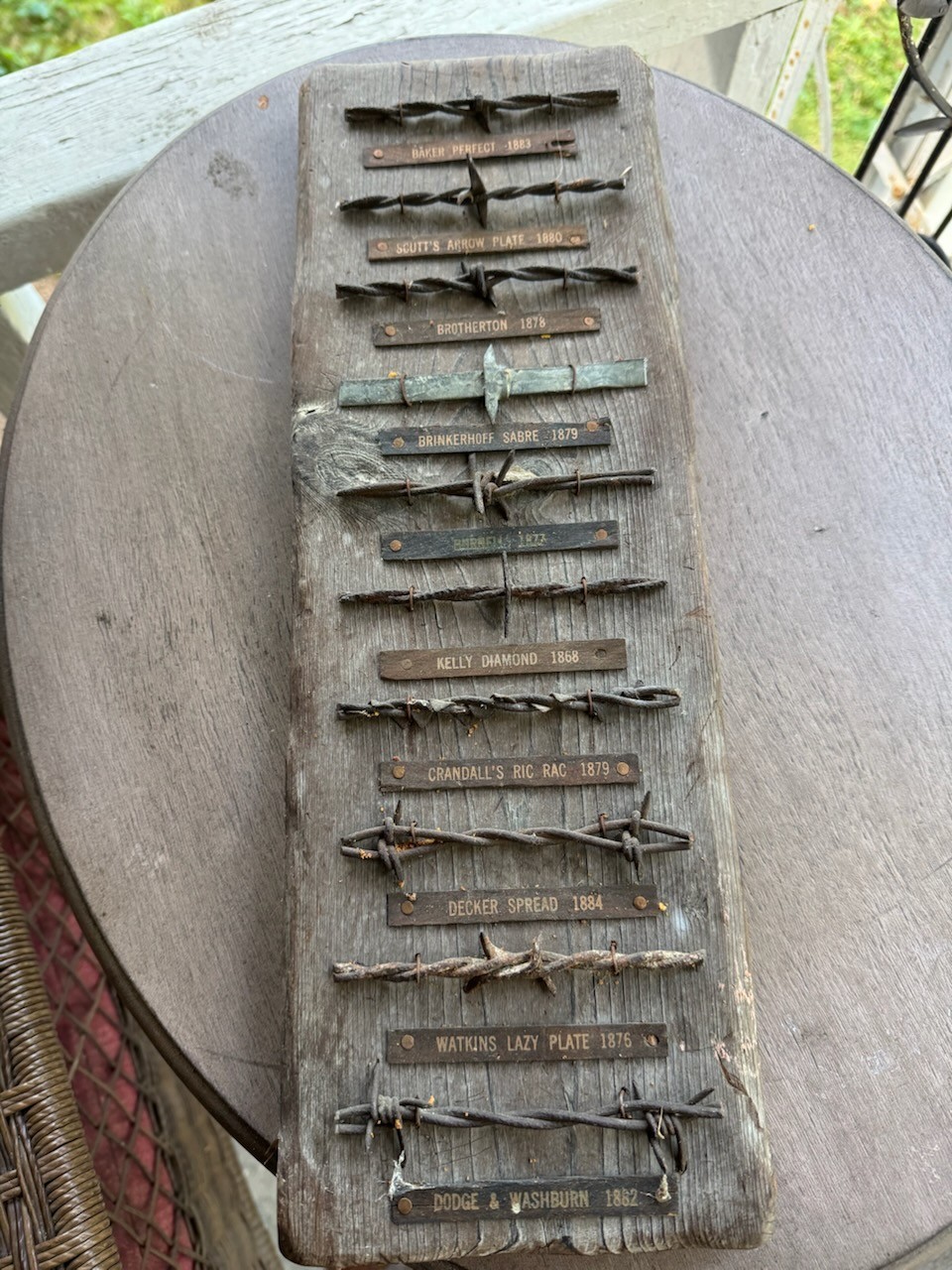 Antique Barbed Wire Collection Defunct Corner Post Ent. Central City, Colorado