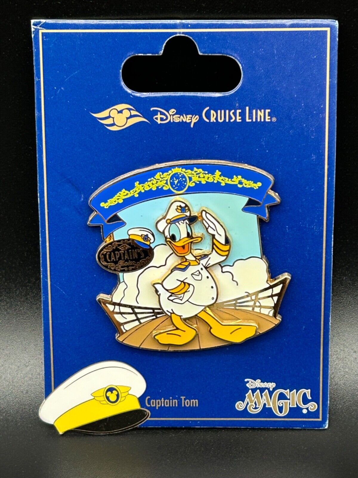 DCL Cruise Captain's Choice Captain Tom Donald Duck Saluting Disney Pin 64806