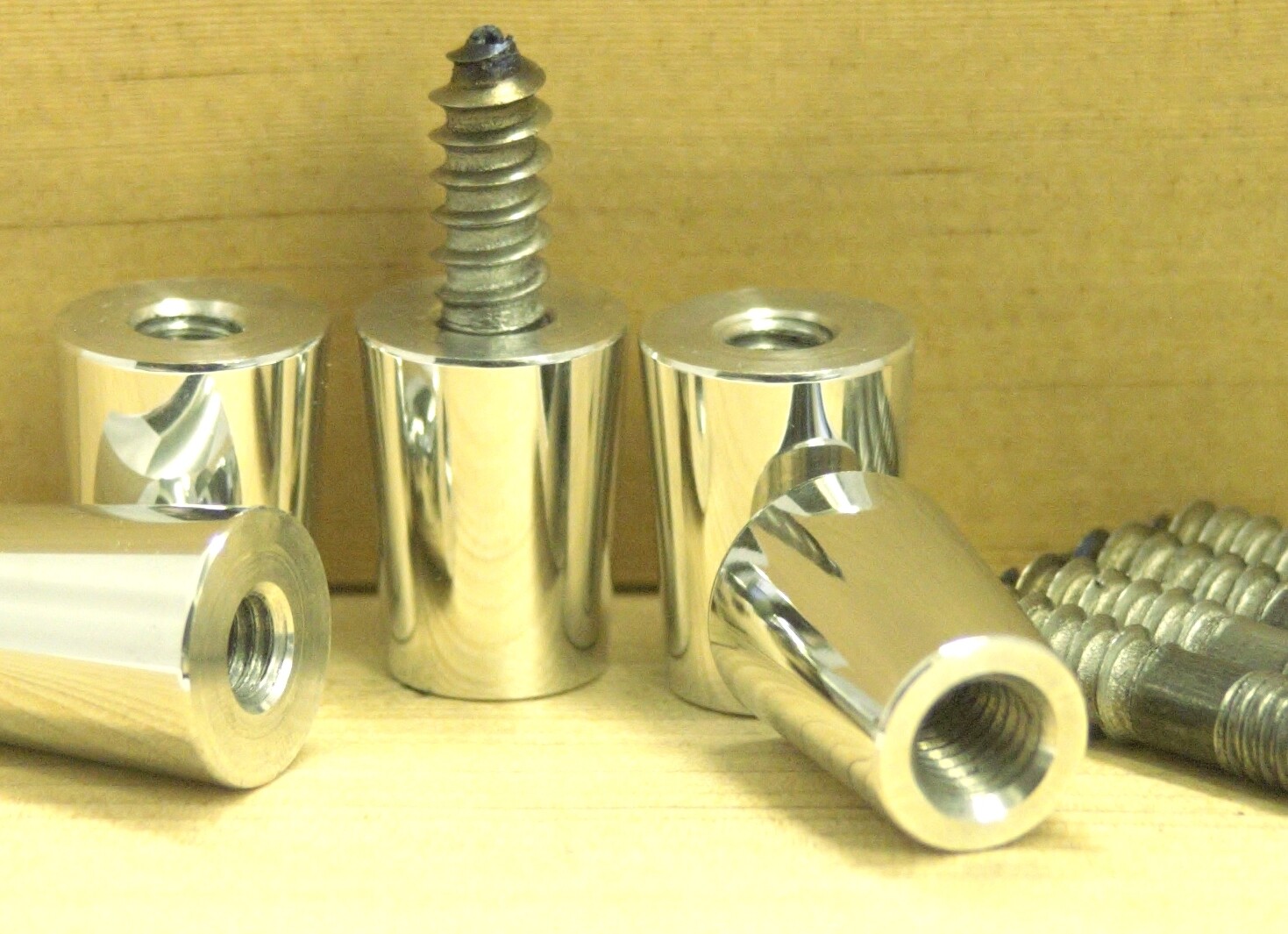 25 Pack Beer Tap Handle Ferrule 3/8"-16 with 5/16"X1.5" Hanger Bolt  Repair Part