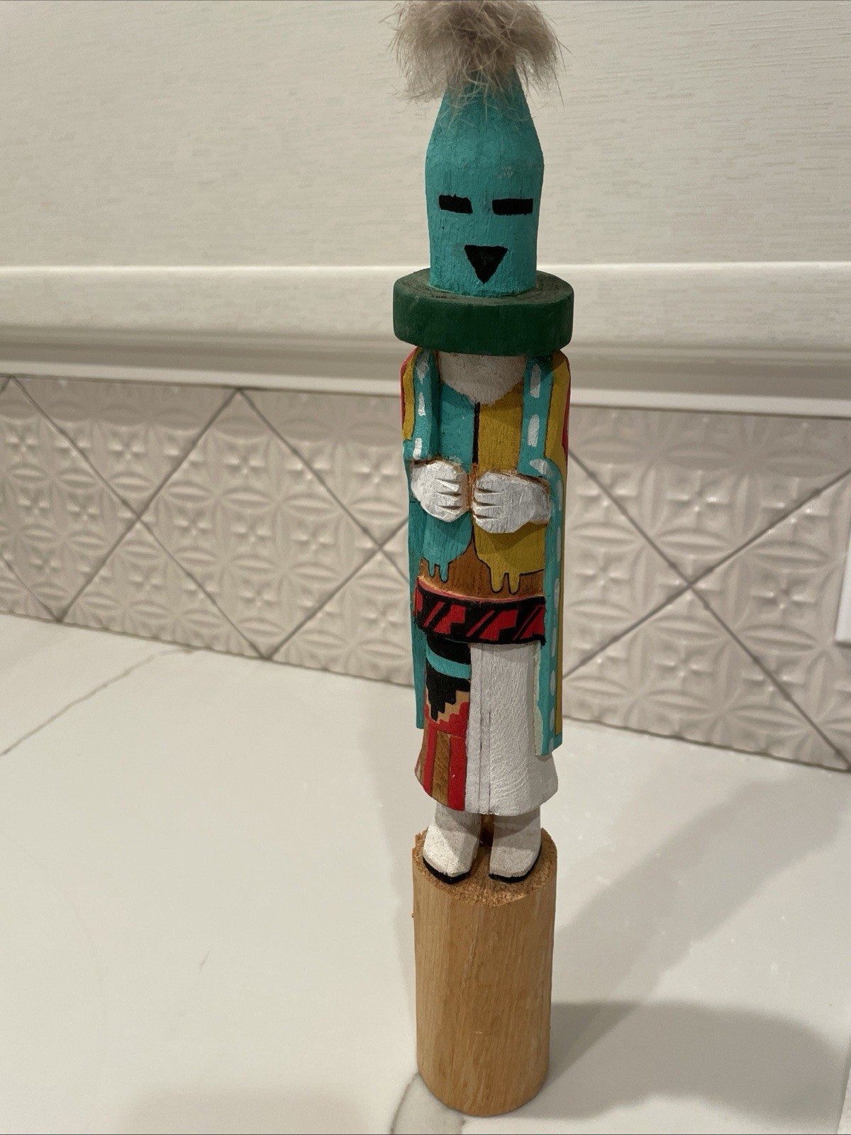 Vintage Navajo Aholi Kachina Doll Signed by Artist Bert Jones 14.5 Inches Tall Vintage Navajo Aholi Kachina Doll Signed by Artist Bert Jones 14.5 Inches Tall