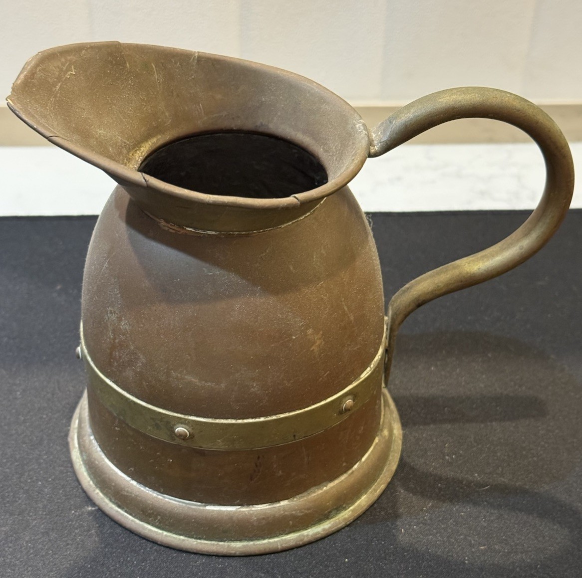 Vintage Copper & Brass Pitcher Linton Made In England 5” Vintage Copper & Brass Pitcher Linton Made In England 5”