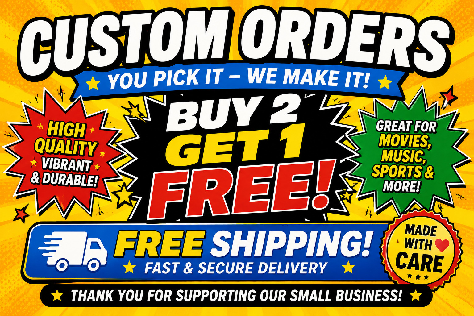 Custom Image 2x3 MAGNETS USA Made BUY 2 GET 1 Fridge Gift Present Custom Image 2x3 MAGNETS USA Made BUY 2 GET 1 Fridge Gift Present