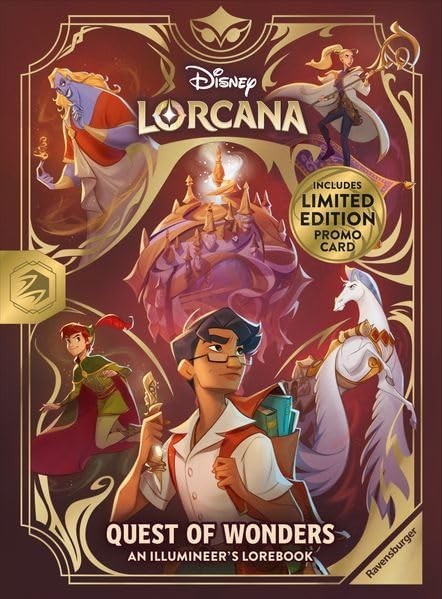 Disney Lorcana Quest Of Wonders Illumineers Lorebook W/ PROMO PRESALE/NEW Disney Lorcana Quest Of Wonders Illumineers Lorebook W/ PROMO PRESALE/NEW