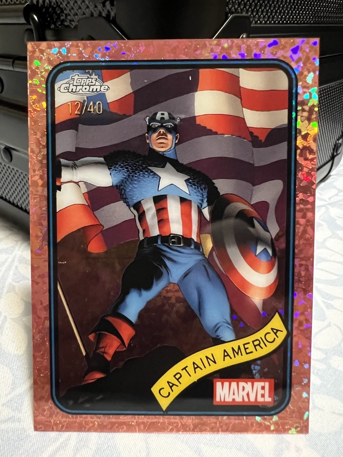 2025 Topps Chrome Marvel Captain America Rose Gold Refractor /40