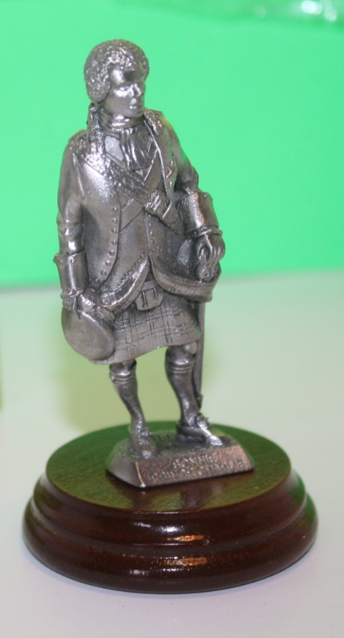 Piper Craft Bonnie Prince Charlie Pewter Statue Figure 3 3/4 Inches Tall Piper Craft Bonnie Prince Charlie Pewter Statue Figure 3 3/4 Inches Tall