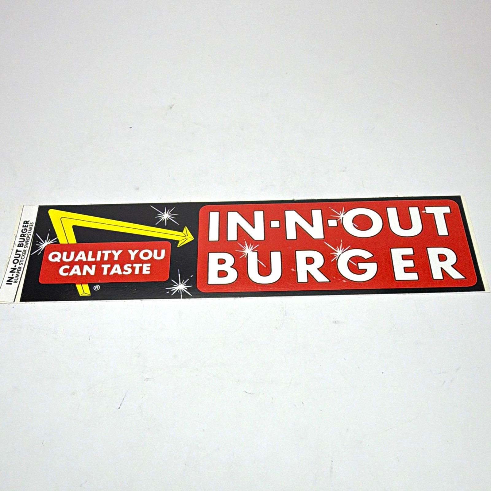 Vintage Sweepstakes In-N-Out Burger "Quality You Can Taste" Sticker Decal NEW Vintage Sweepstakes In-N-Out Burger "Quality You Can Taste" Sticker Decal NEW