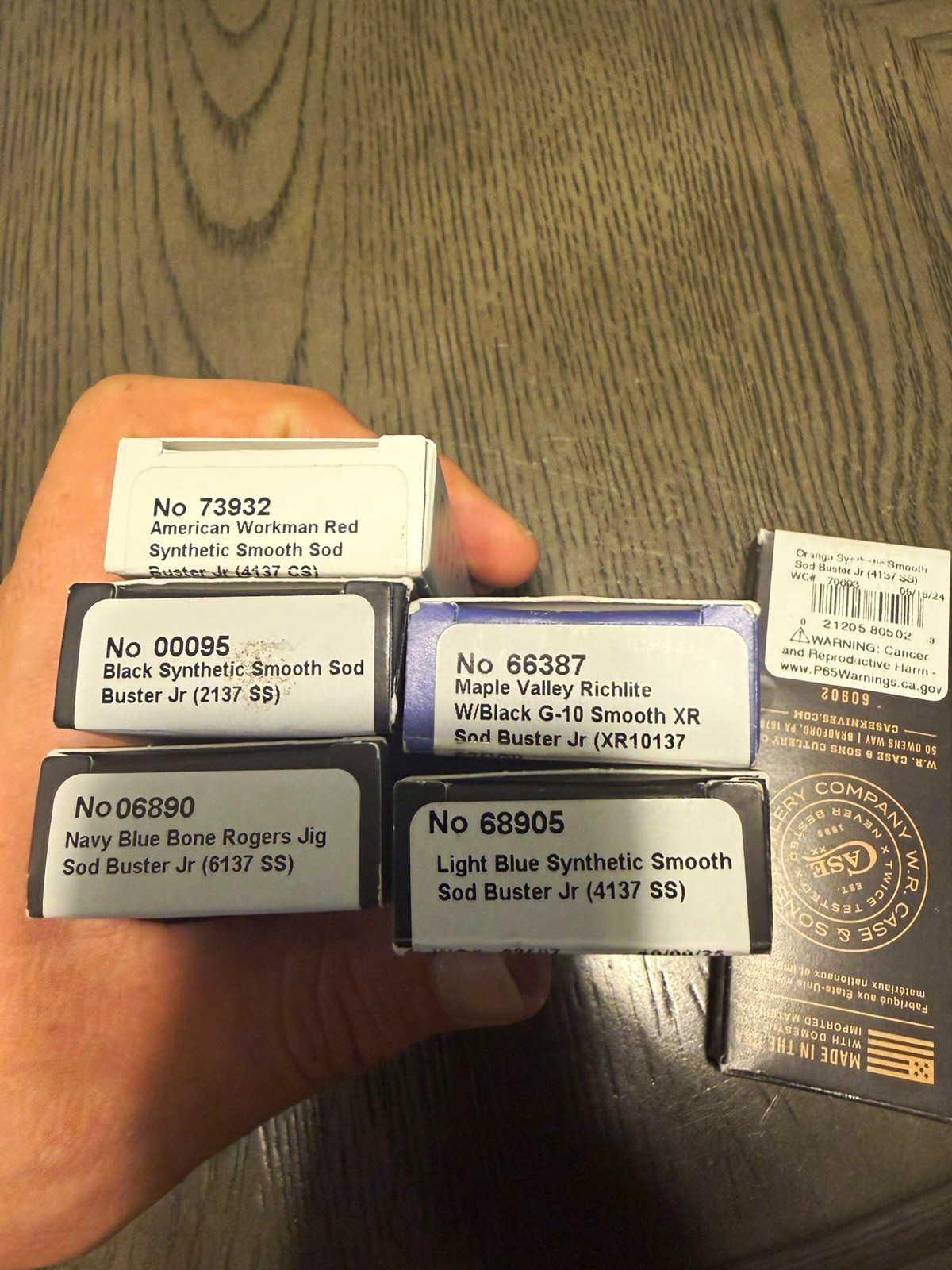 Lot of 6 case sod buster juniors (all brand new in correct box) Lot of 6 case sod buster juniors (all brand new in correct box)