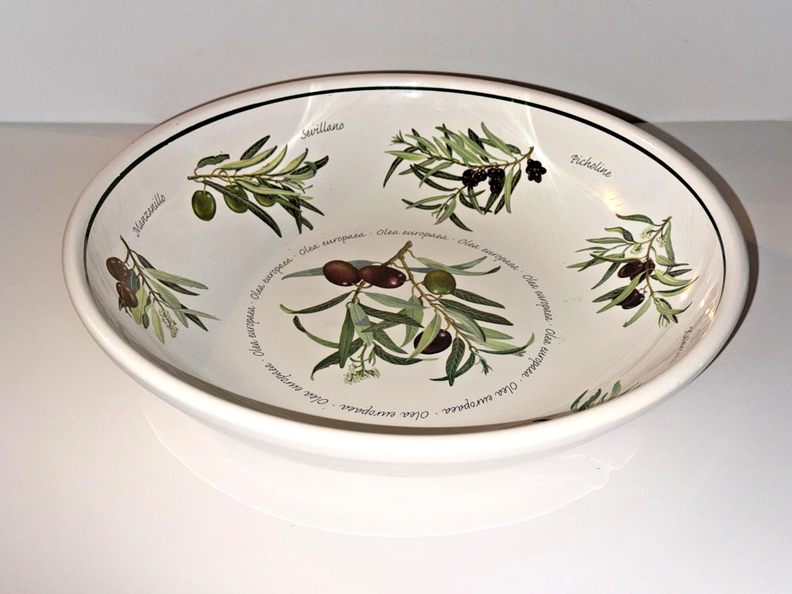 LARGE Williams Sonoma Olive Serving Salad Fruit Bowl 13 INCH LARGE Williams Sonoma Olive Serving Salad Fruit Bowl 13 INCH