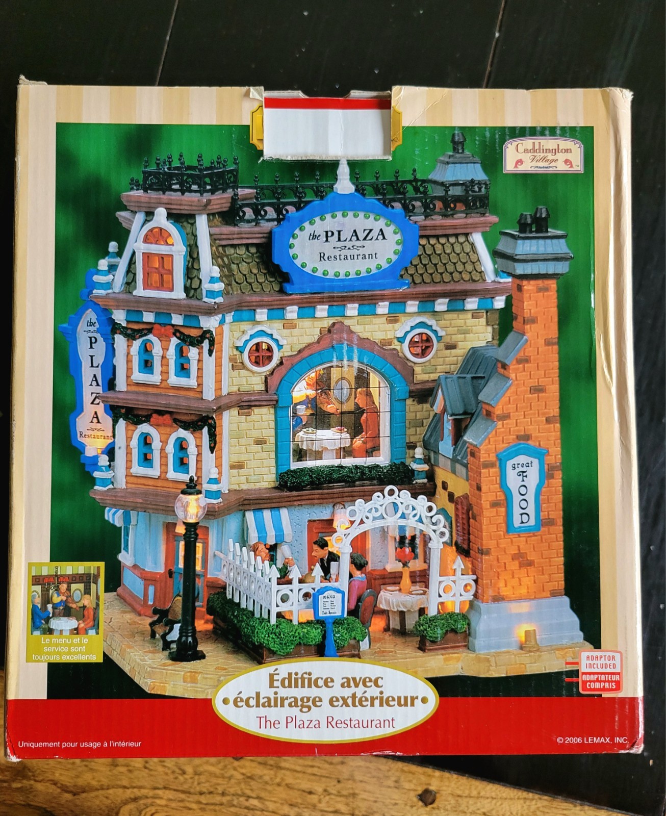LEMAX The Plaza Restaurant #65393 Exc Cond Original Box LEMAX The Plaza Restaurant #65393 Exc Cond Original Box