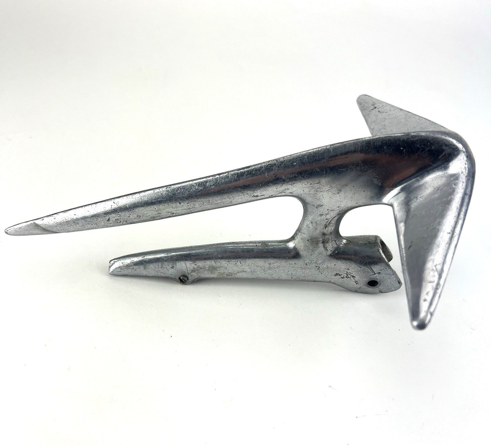 RARE VINTAGE 1937 LINCOLN-ZEPHYR CHROME HOOD ORNAMENT/HANDLE RARE VINTAGE 1937 LINCOLN-ZEPHYR CHROME HOOD ORNAMENT/HANDLE