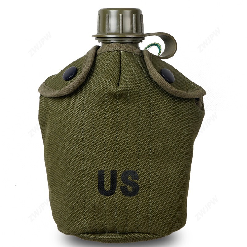 Vietnam War US M1956 1-Quart Canteen with Cover Reproduction Reenactment ZWJPW Vietnam War US M1956 1-Quart Canteen with Cover Reproduction Reenactment ZWJPW