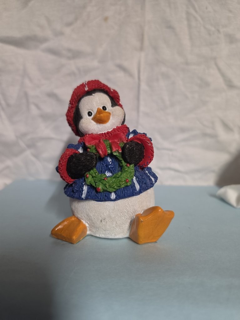 Vintage Penguin Christmas Figurine