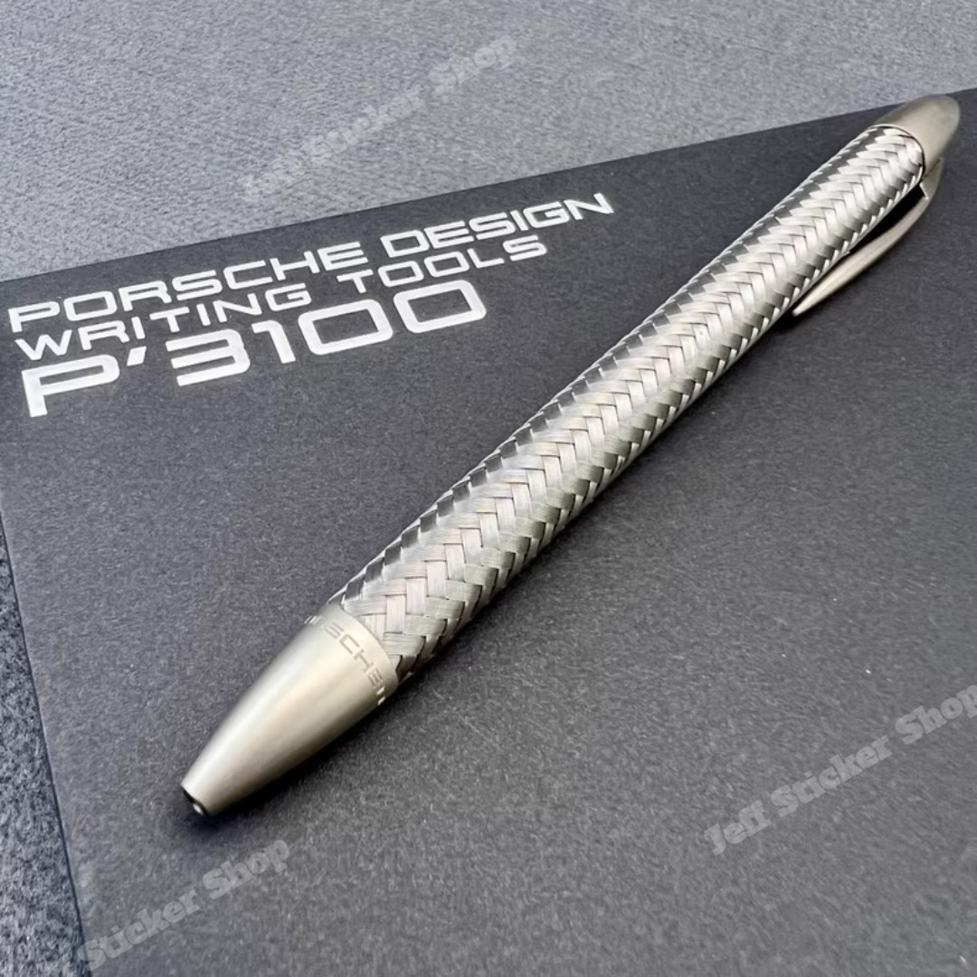 Porsche Design P3100 Tec Flex Pen Ballpoint Steel Weave Rare Gift Porsche Design P3100 Tec Flex Pen Ballpoint Steel Weave Rare Gift