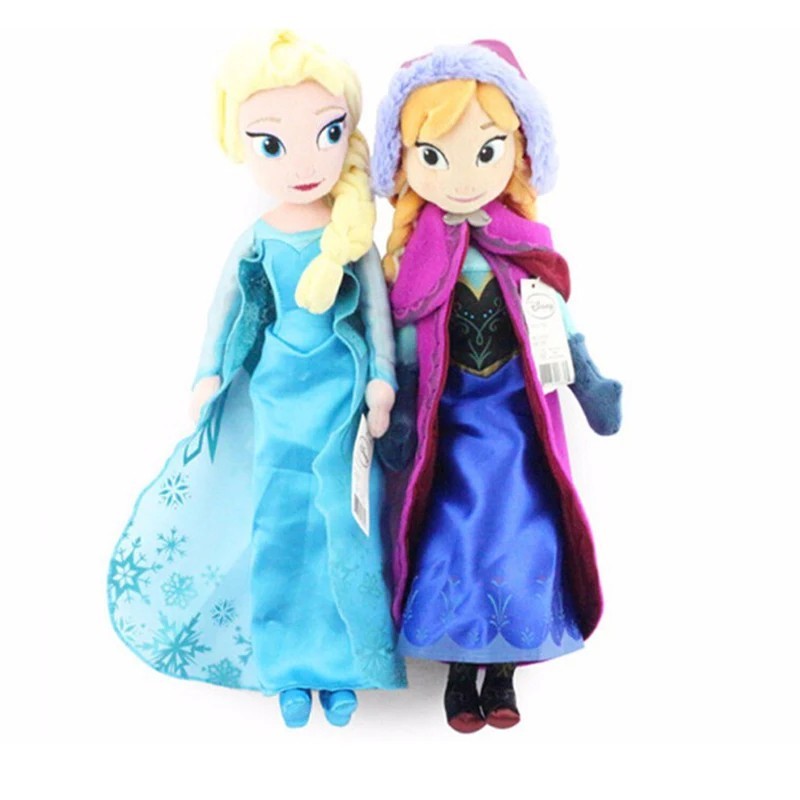 16" inches Disney Frozen Movie Queen Elsa & Anna Plush Soft Doll Gift Collection 16" inches Disney Frozen Movie Queen Elsa & Anna Plush Soft Doll Gift Collection