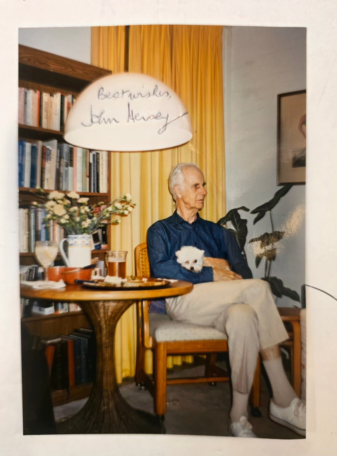 John Hersey SIGNED Candid Photo Hiroshima Author Pulitzer Prize Autograph John Hersey SIGNED Candid Photo Hiroshima Author Pulitzer Prize Autograph