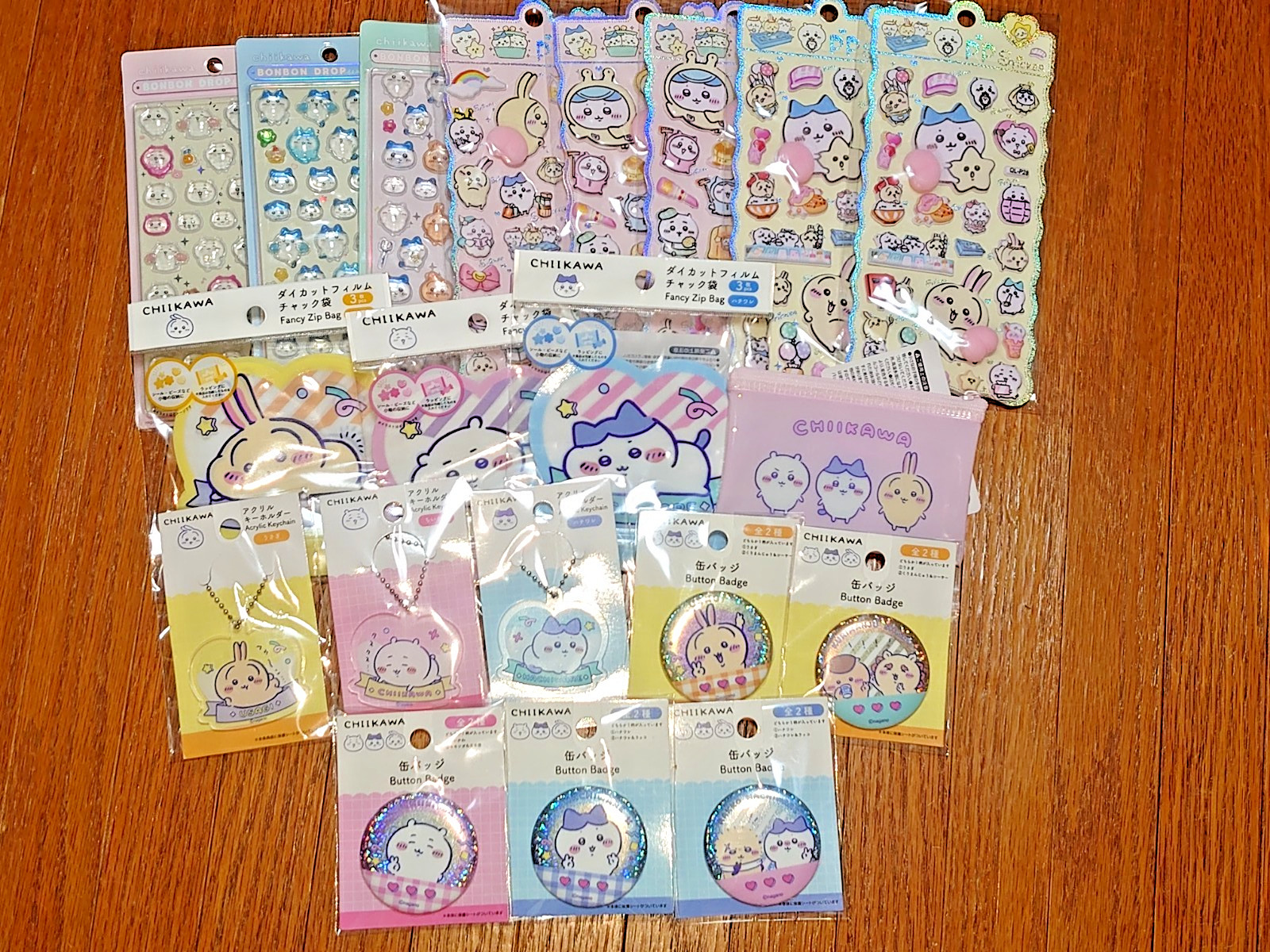 Chiikawa Stationery Goods 22pc Mega Set Stickers Acrylic Keyring Pouch Badge Lot Chiikawa Stationery Goods 22pc Mega Set Stickers Acrylic Keyring Pouch Badge Lot