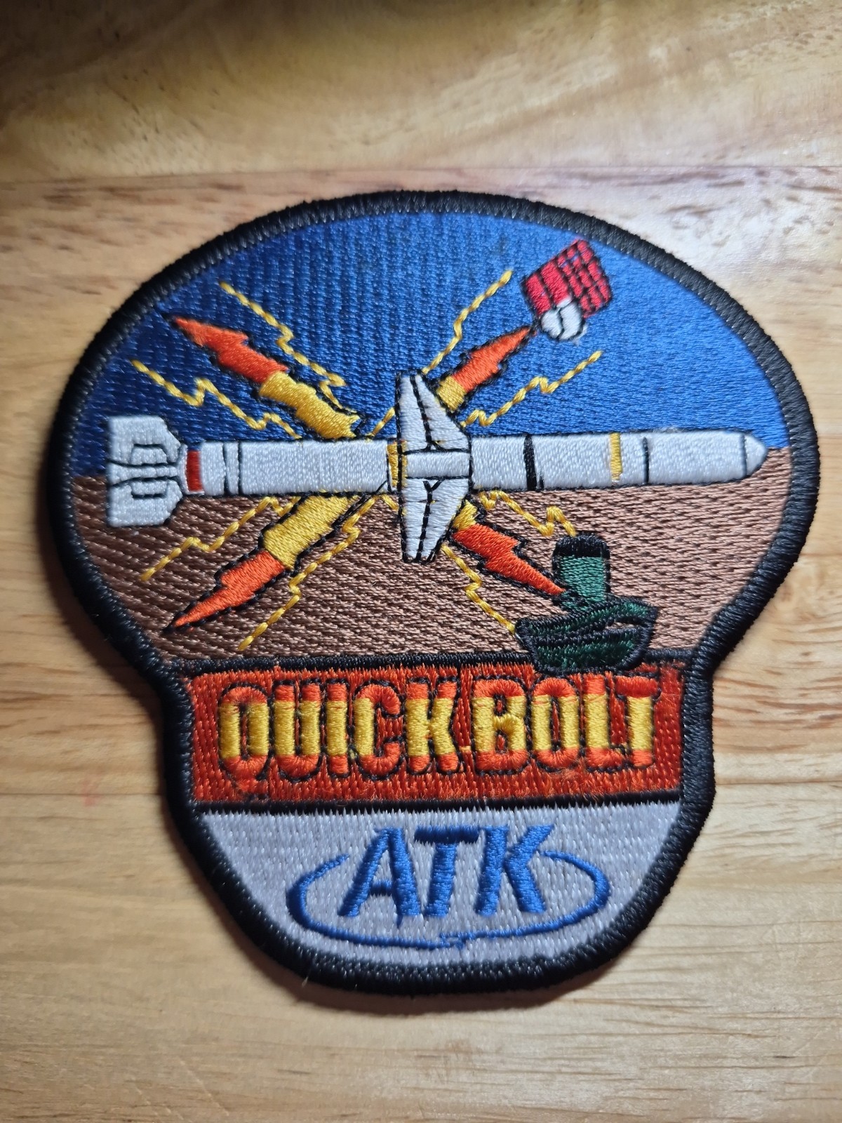 Vintage Quick Bolt ATK Missile Systems Company LLC Defense Contractor Patch Vintage Quick Bolt ATK Missile Systems Company LLC Defense Contractor Patch