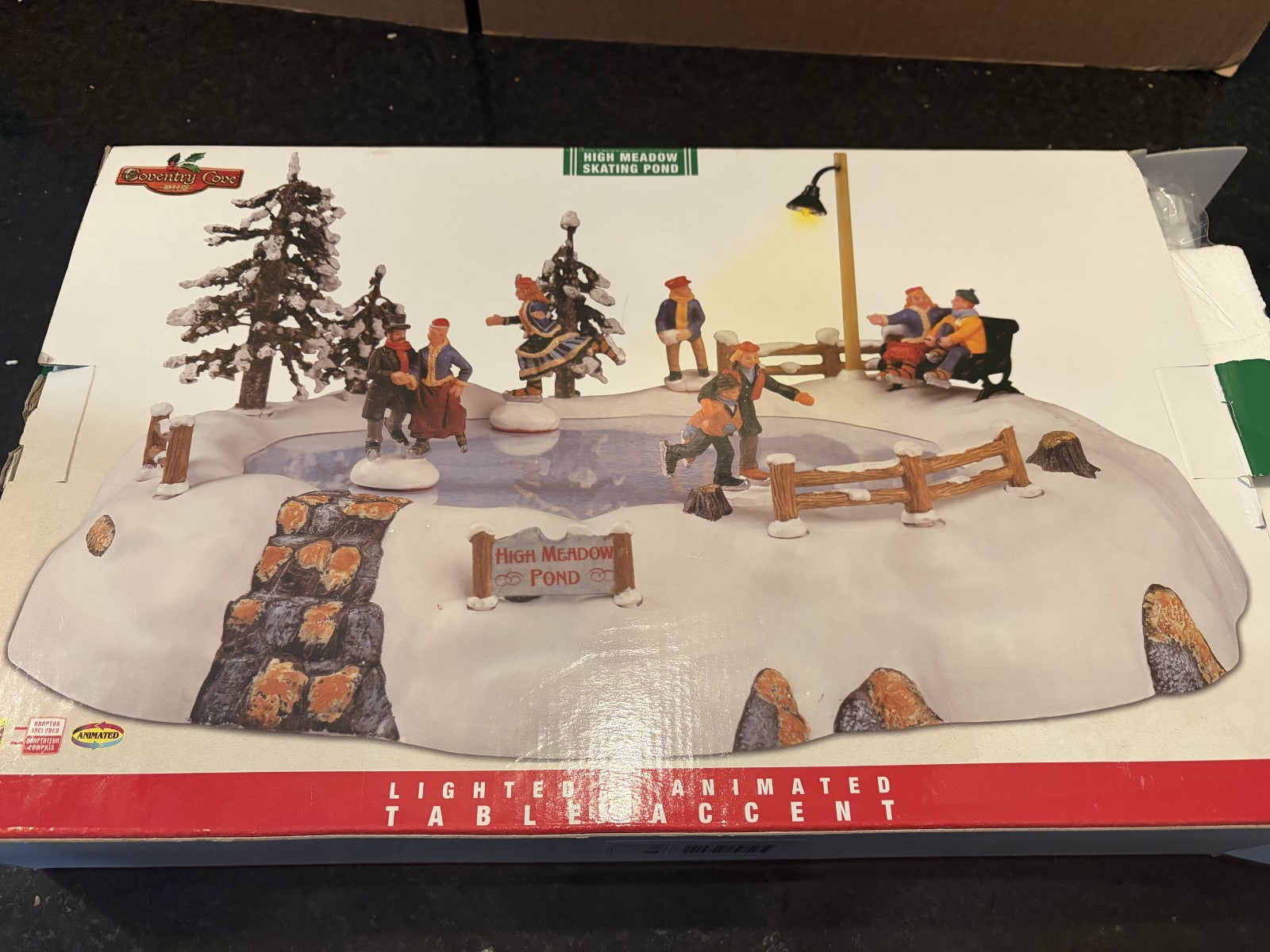 Lemax High Meadow Skating Pond 54301 Animated Musical Lighted 2005 NOS Box Lemax High Meadow Skating Pond 54301 Animated Musical Lighted 2005 NOS Box