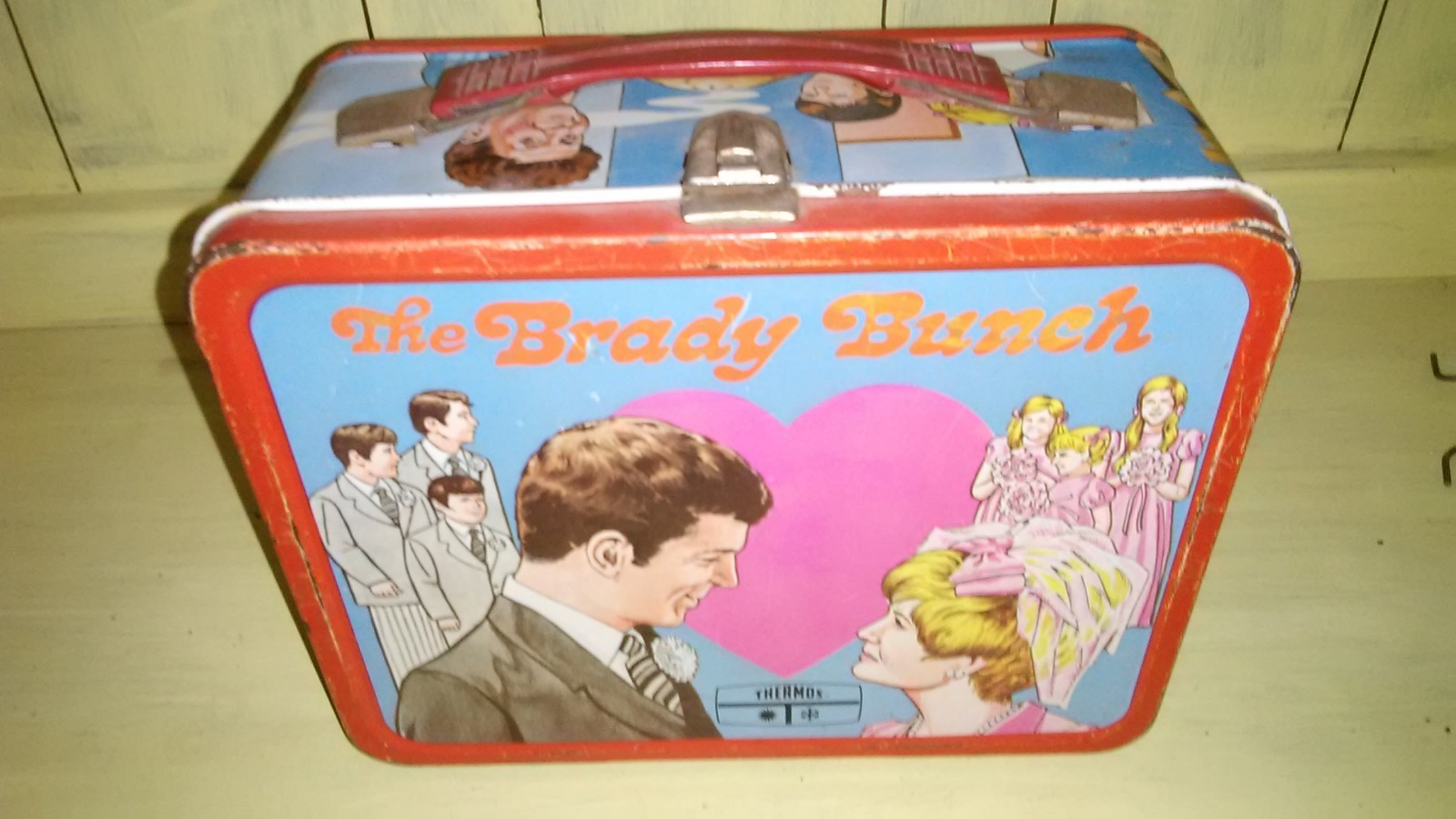 Vintage The Brady Bunch Thermos Metal Lunchbox Lunch Box (NO Thermos) Vintage The Brady Bunch Thermos Metal Lunchbox Lunch Box (NO Thermos)
