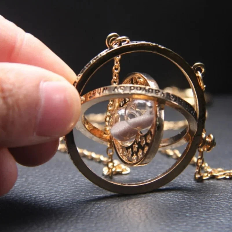 Harry Potter Time Turner Necklace Hermione Hourglass Pendant Gift Halloween US Harry Potter Time Turner Necklace Hermione Hourglass Pendant Gift Halloween US