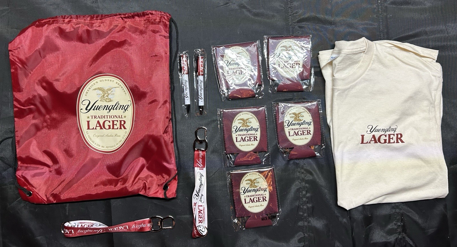BRAND NEW Yuengling America’s Oldest Brewery Promo Pack- T Shirt, Koozies & More BRAND NEW Yuengling America’s Oldest Brewery Promo Pack- T Shirt, Koozies & More