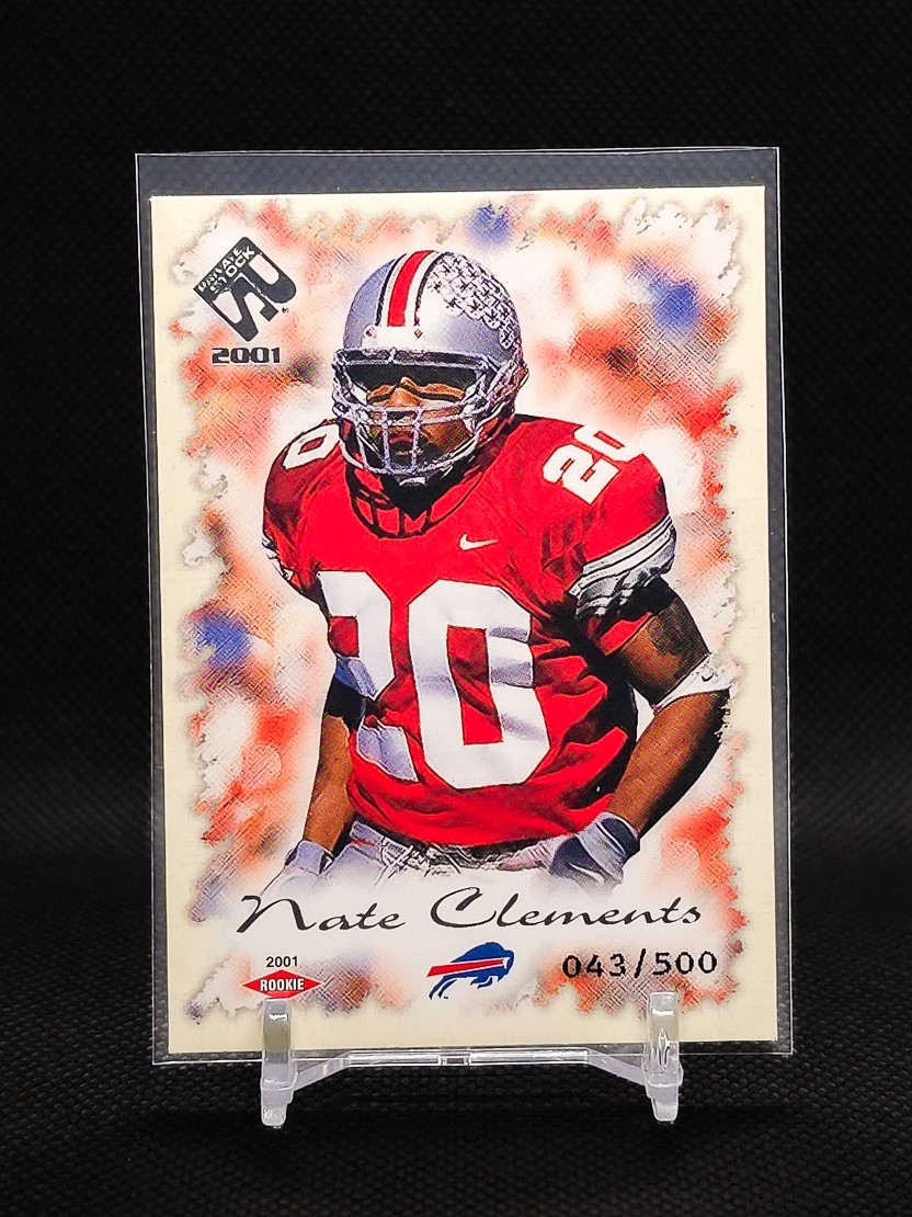 2001 Private Stock 108 Nate Clements SP 043/500 Rookie Bills 2001 Private Stock 108 Nate Clements SP 043/500 Rookie Bills