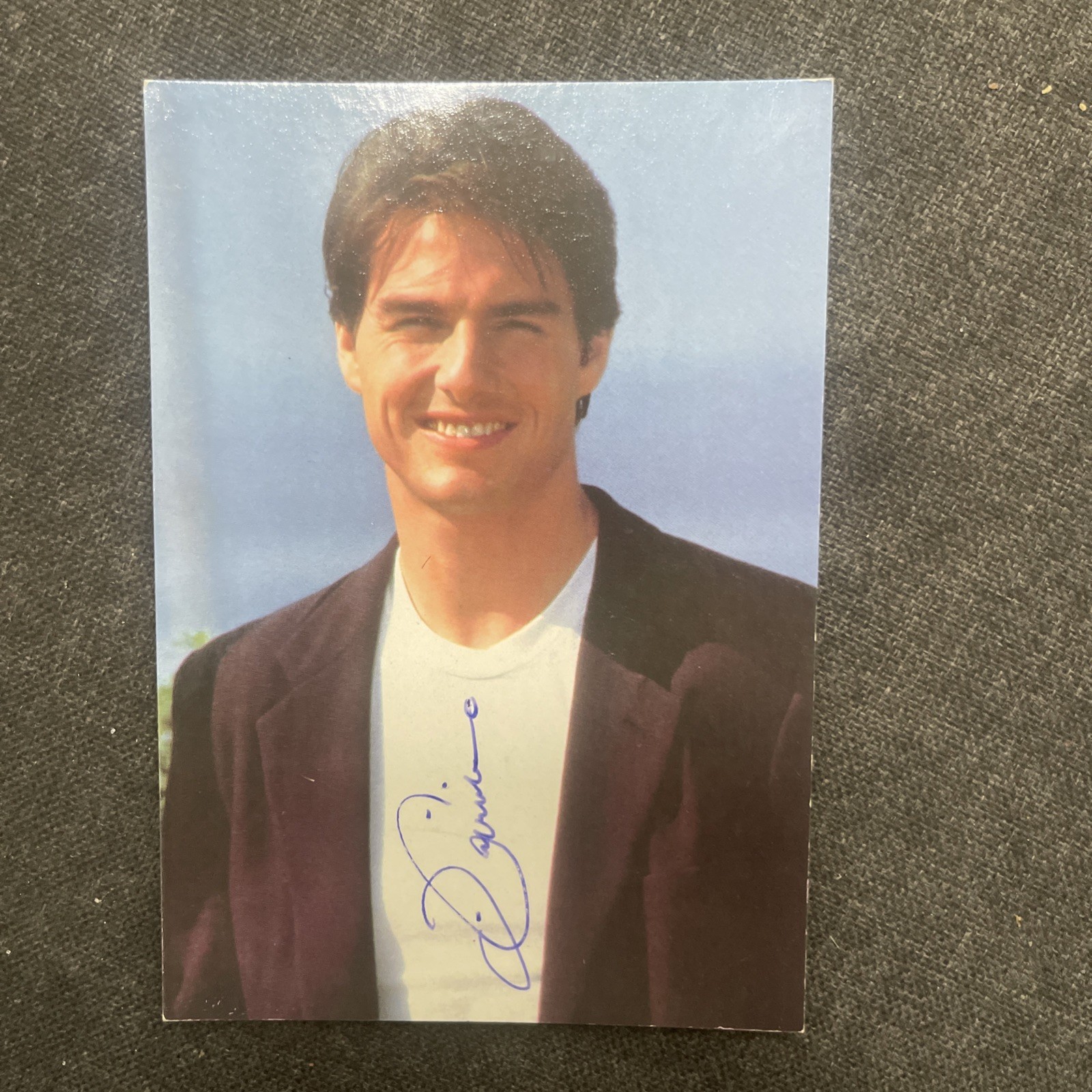 Vintage Tom Cruise Cinema Postcard Signature Original Autograph