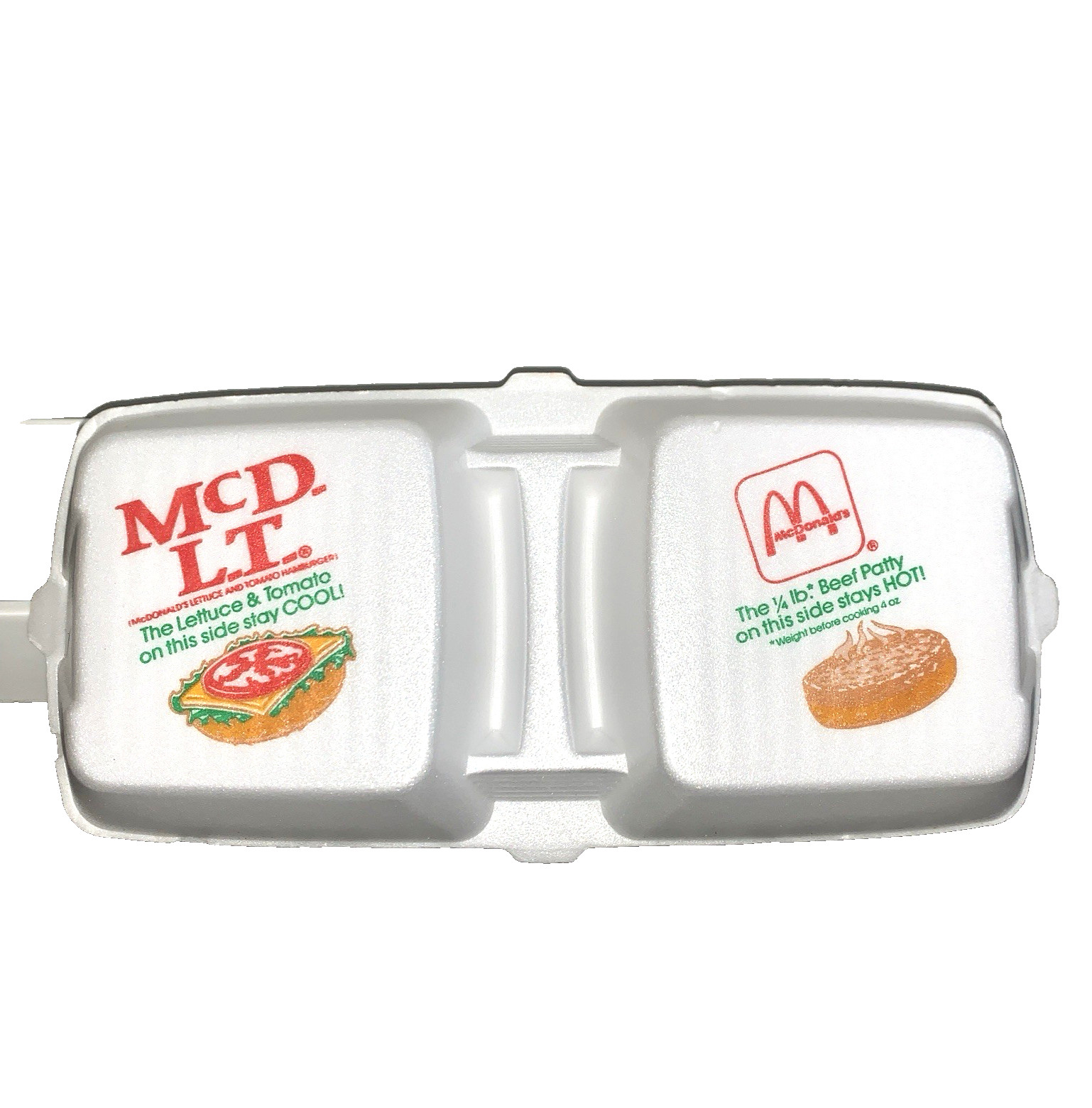 Vintage McDonalds McDLT Styrofoam Food Container Box Top Lid 1980s 80s Discontin Vintage McDonalds McDLT Styrofoam Food Container Box Top Lid 1980s 80s Discontin