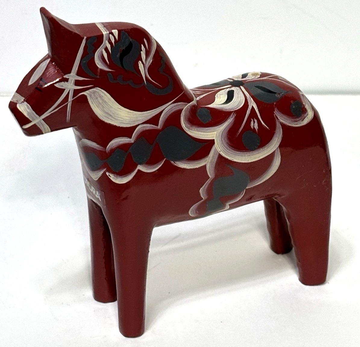 Vintage Nils Olsson Swedish Dala Horse Hand Carved & Painted 5” Tall Vintage Nils Olsson Swedish Dala Horse Hand Carved & Painted 5” Tall