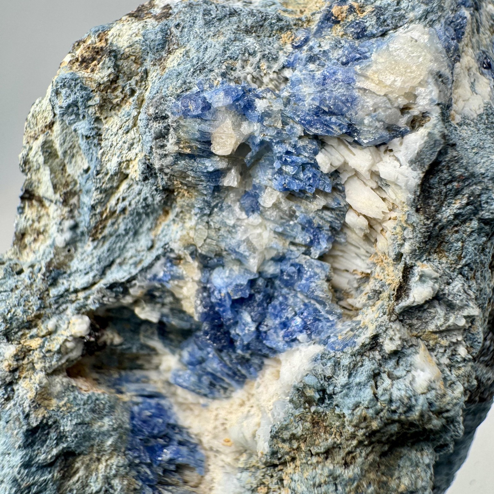 Nice Fl. Benitoite: California State Gem Mine, San Benito Co., California, USA Nice Fl. Benitoite: California State Gem Mine, San Benito Co., California, USA