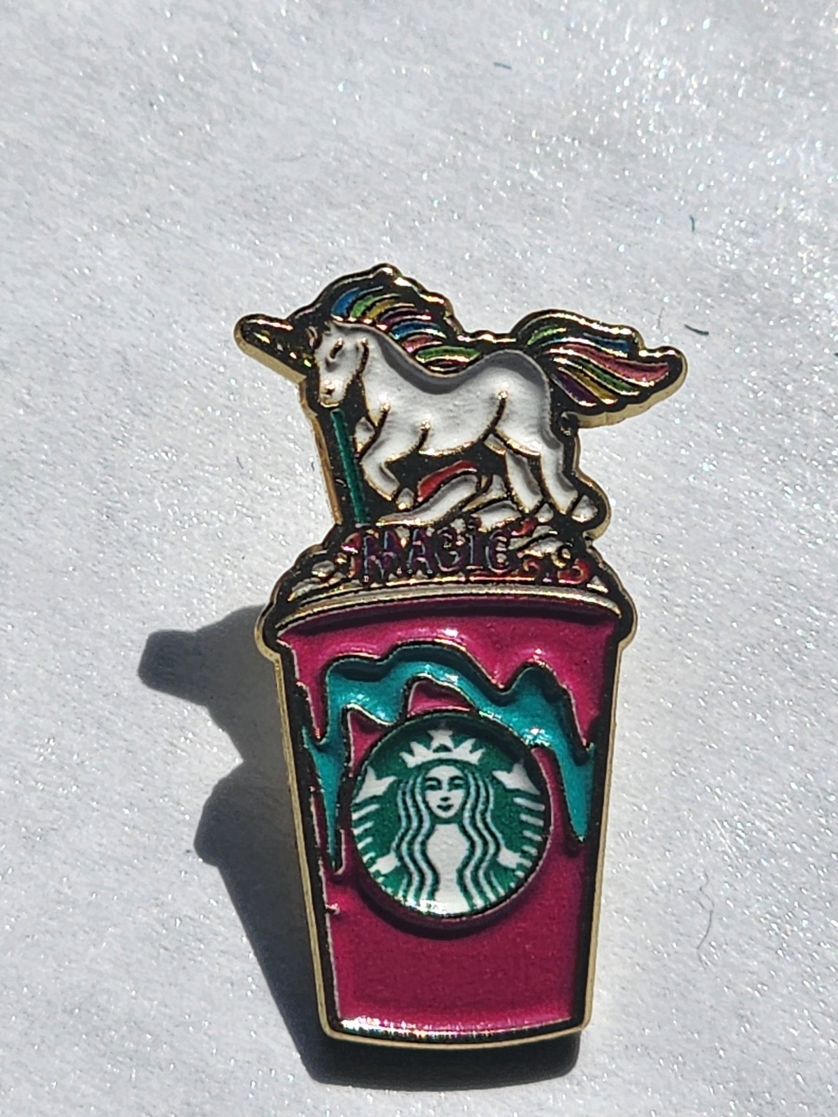 Starbucks Limited Edition Original Unicorn Frappuccino Enamel Lapel Pin Starbucks Limited Edition Original Unicorn Frappuccino Enamel Lapel Pin