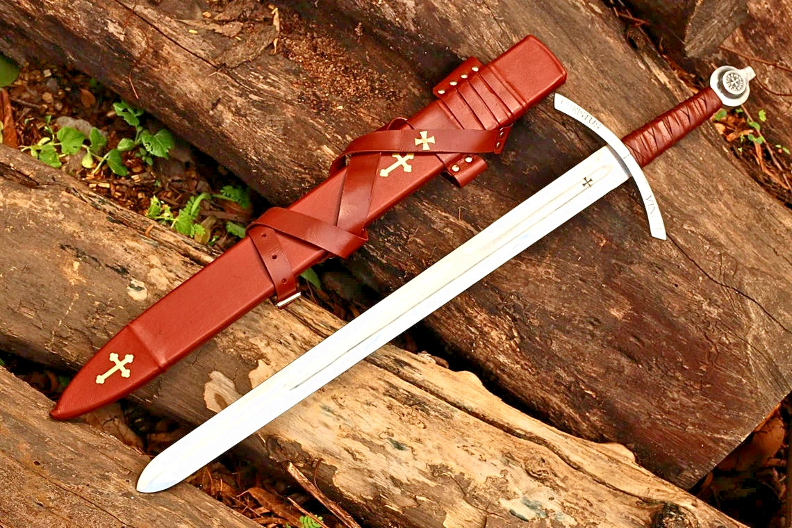Faithkeeper Knights Templar Sword-Handmade Medieval Crusader Replica-Collectible