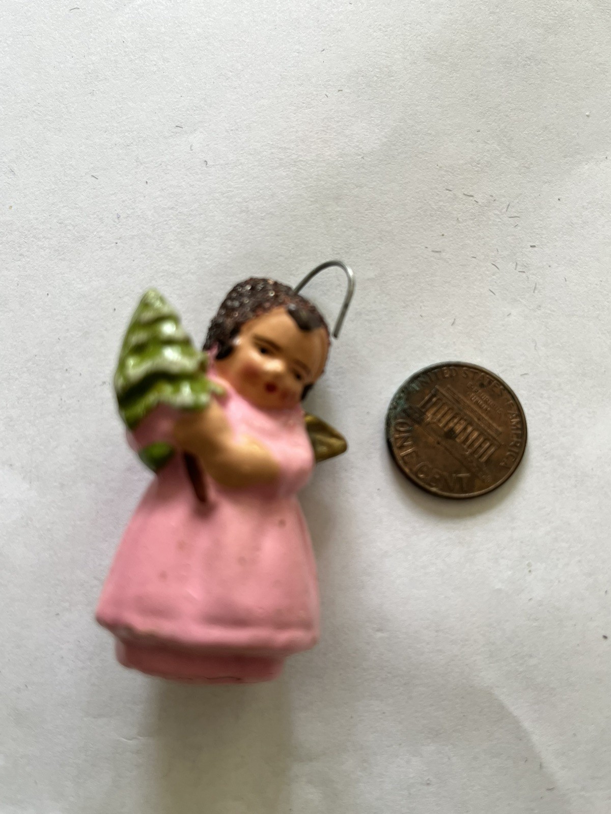 Vintage West Germany Sugar Angel Christmas Ornament Vintage West Germany Sugar Angel Christmas Ornament