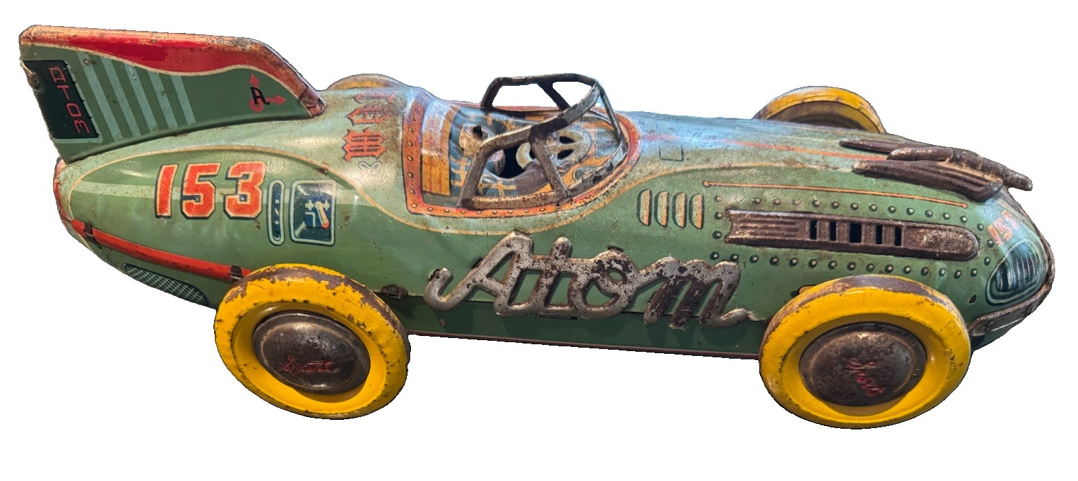Rare Vintage Atom Car # 153 By Yonezawa ( Missing Driver ) Rare Vintage Atom Car # 153 By Yonezawa ( Missing Driver )