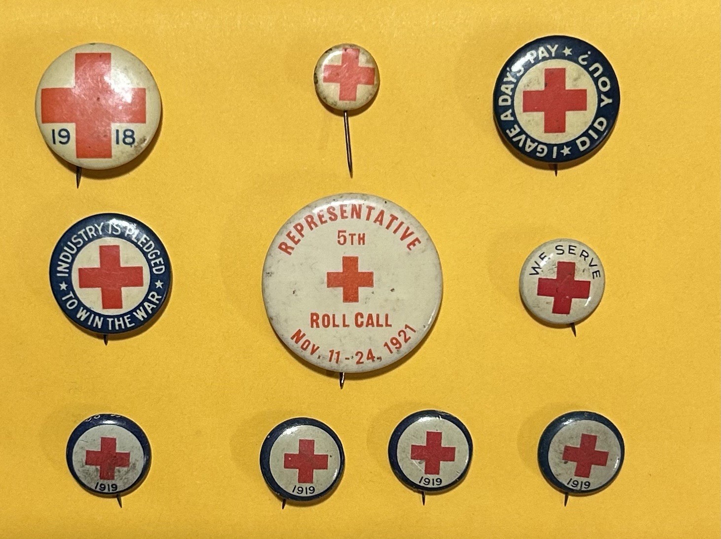 Vintage American Red Cross Pinback Button Lot Of 10 WWI 1919 1921 Whitehead Hoag Vintage American Red Cross Pinback Button Lot Of 10 WWI 1919 1921 Whitehead Hoag