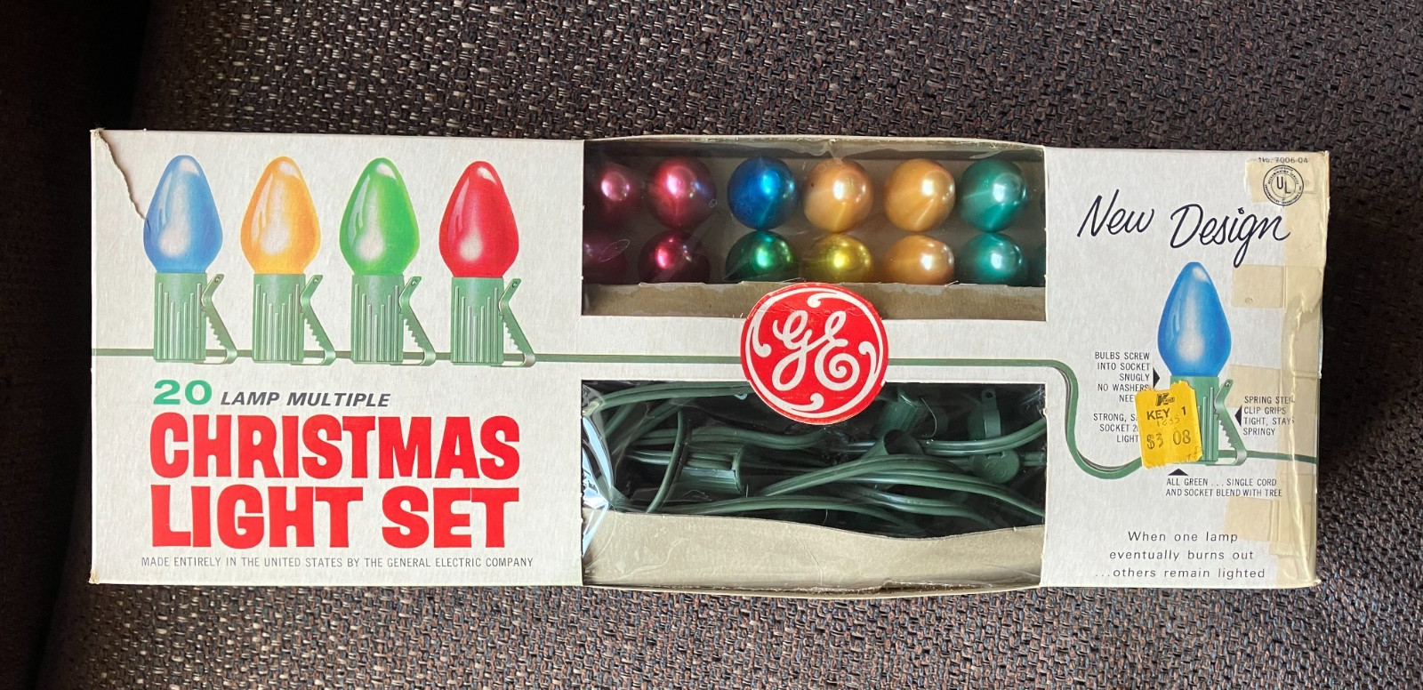 Vintage GE 20 Lamp Multiple Christmas Light Set Original Box Made in USA Tested Vintage GE 20 Lamp Multiple Christmas Light Set Original Box Made in USA Tested